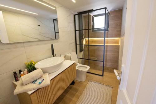 Koupelna v ubytování Orsalia villa wellness