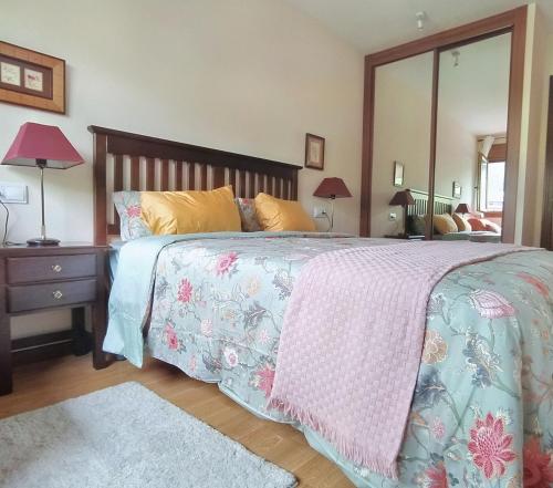 Postel nebo postele na pokoji v ubytování Apartamento Seronda