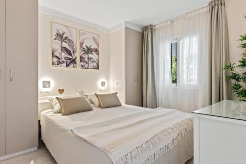 Posteľ alebo postele v izbe v ubytovaní Frontline Beach Apartment Miraflores