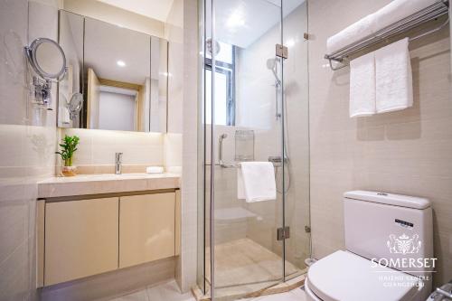 Koupelna v ubytování Somerset Haizhu Centre Guangzhou - Free shuttle bus during Canton Fair
