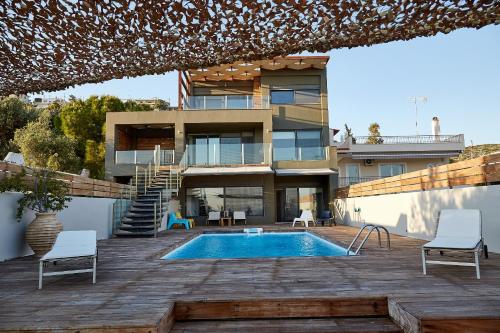 Hồ bơi trong/gần Magnificent, Deluxe Villa, Lagonisi, Athens Riviera