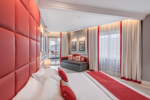 Postel nebo postele na pokoji v ubytování Hotel Vis à Vis