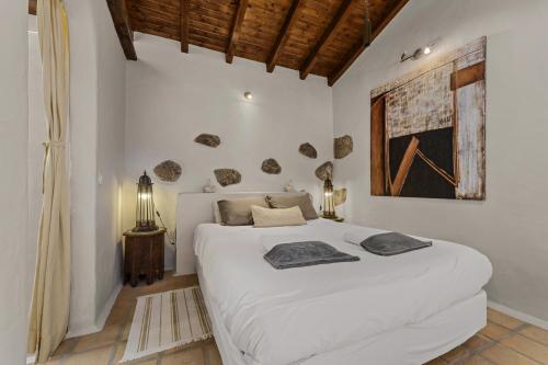 Posteľ alebo postele v izbe v ubytovaní Jaretas - Apartamento rural con piscina