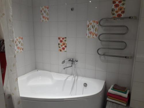Koupelna v ubytování Spacy apartment in Kaunas center