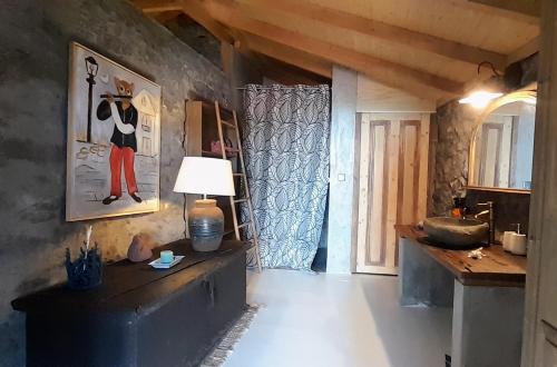 Kuchyň nebo kuchyňský kout v ubytování Casa dos Gatos
