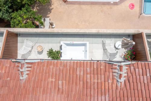 a building with a wall with drawings on it at Grand Aquarium in Marmaris