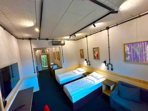 Voodi või voodid majutusasutuse Art Hotel 158 toas
