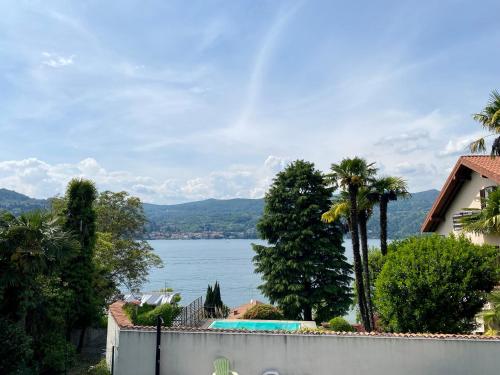 a view of a lake from a house at A dream on the lake in Ranco