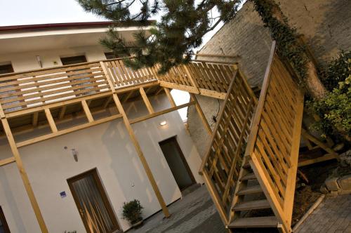 Balkón nebo terasa v ubytování Pension Archa Mikulov