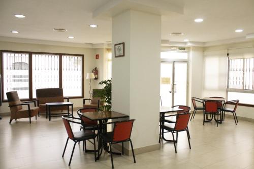Χώρος καθιστικού στο Hostal Villa