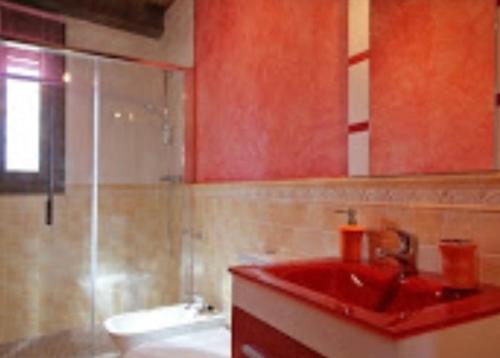 Koupelna v ubytování Mirador de Campumedra