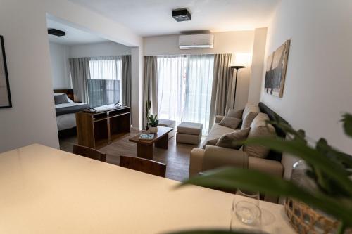 Ruang duduk di Barrancas Quality Apartments