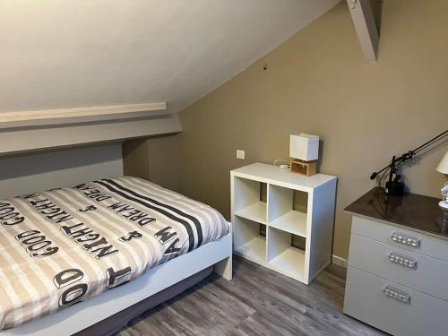 Posteľ alebo postele v izbe v ubytovaní Duplex T2 à Arcueil à 3min arrêt Laplace RER B