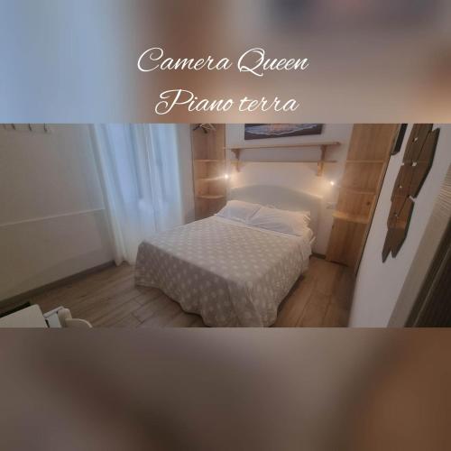 a small bedroom with a bed in a room at B&B D'AMARE in Cupra Marittima