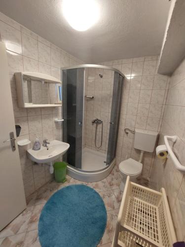 Vonios kambarys apgyvendinimo įstaigoje Apartment Boras