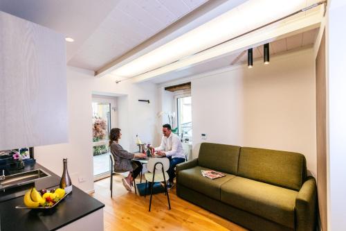 Posezení v ubytování San Tommaso Suites