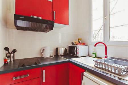 Køkken eller tekøkken på Coup de cœur à Montmartre