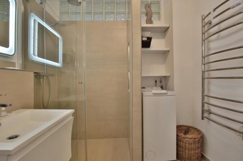 Koupelna v ubytování Am Kardohr 5 Appartement Weitblick