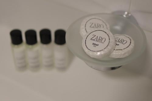 a pack of zamb zero batteries next to a pack of pills at ZARO Apartments in Bitola