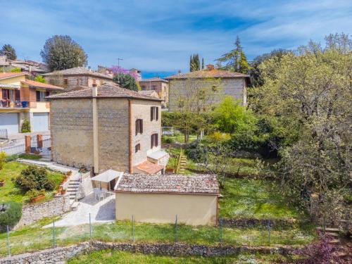 an aerial view of a village with buildings at Holiday Home A casa di Gabri by Interhome in Montefollonico