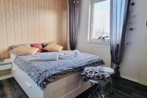 Кровать или кровати в номере Apartmán s terasou