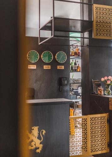 Η κουζίνα ή μικρή κουζίνα στο Hotel Estera