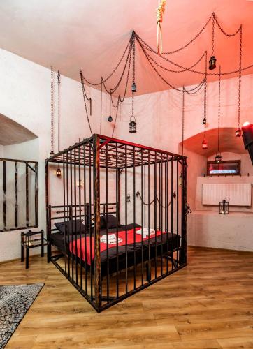 Postel nebo postele na pokoji v ubytování Hotel Grand Vígľaš