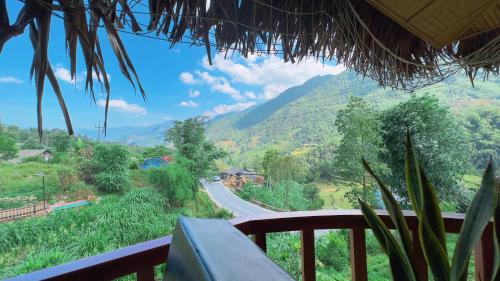 a view from a balcony of a mountain road at Sapa Eco Villas & Spa in Sa Pa