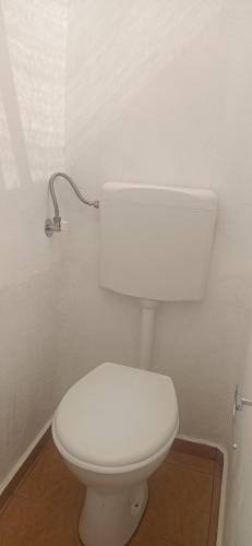 a bathroom with a white toilet in a room at Peristeronas in Liaropá
