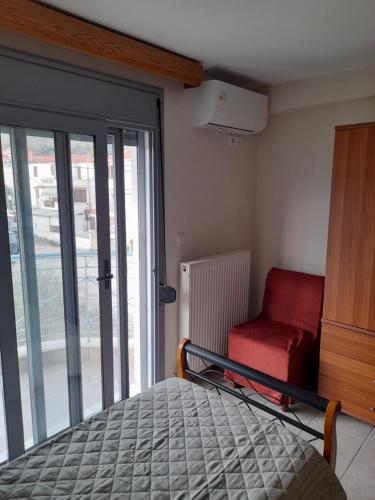 Katil atau katil-katil dalam bilik di Dominikis appartment