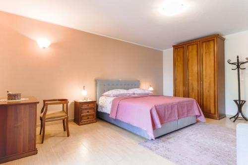 Katil atau katil-katil dalam bilik di Bed & Breakfast Kaštel
