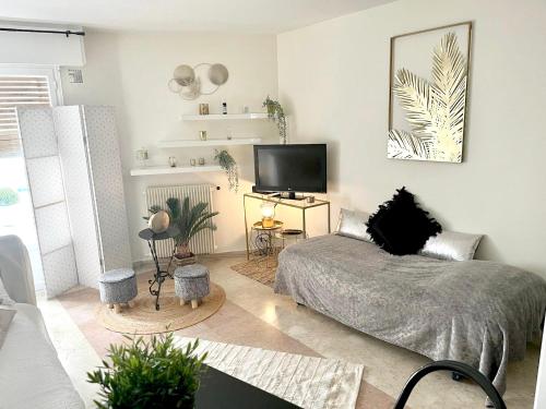 Studio charmant au cœur de Cannes avec balcon et parking