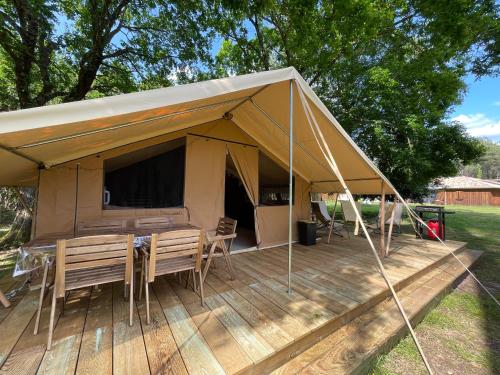 Zahrada ubytování Tente Lodge Bouleau - La Téouleyre