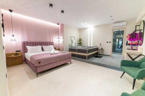 Ένα ή περισσότερα κρεβάτια σε δωμάτιο στο Bella Vasilica Luxury Apartments