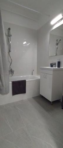 Koupelna v ubytování Blue Moon Apartman