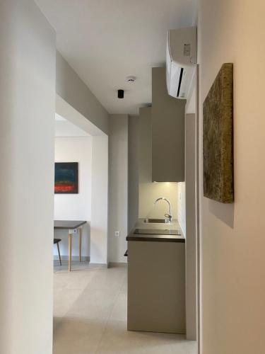 Dapur atau dapur kecil di Toumba apartments