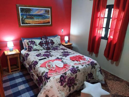 Katil atau katil-katil dalam bilik di Casa Excelente Localização em Maringá RJ
