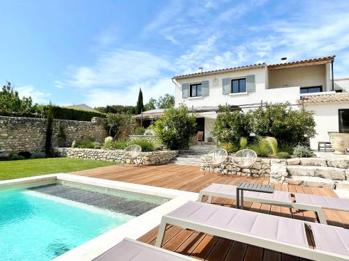 Swimming pool sa o malapit sa Bastide La Mérigot - Maussane-les-Alpilles