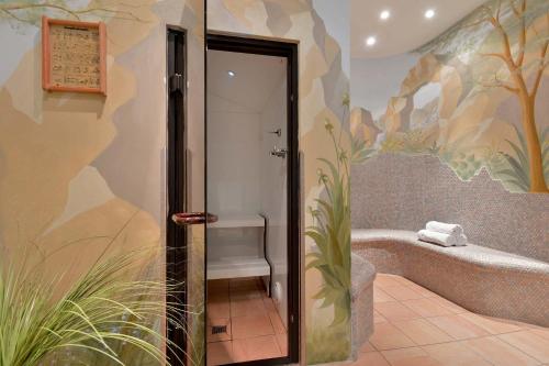 Koupelna v ubytování Hotel Glockenstuhl