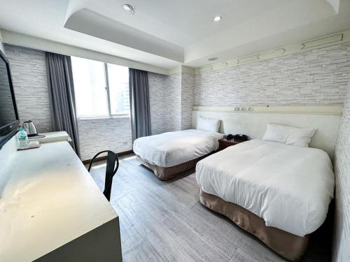 The Rivero Hotelにあるベッド