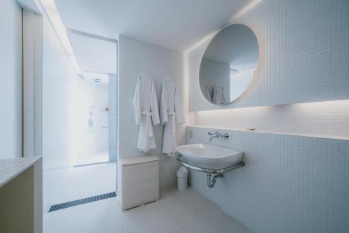 Koupelna v ubytování Auberge de Oishi