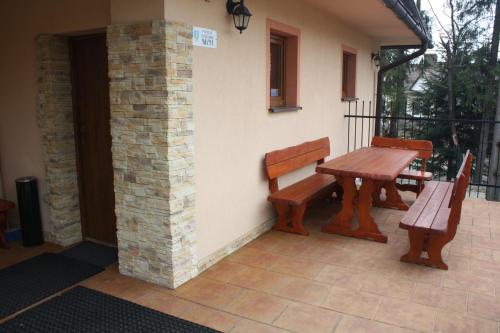 Balkon atau teras di Willa Pasja