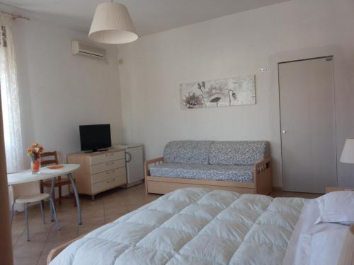 TV a/nebo společenská místnost v ubytování B&B Ore Liete