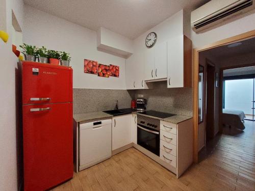 Dapur atau dapur kecil di Apartment Sant Sebastià