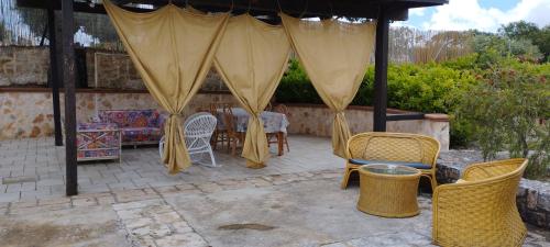 Patio nebo venkovní prostory v ubytování trulli Annina