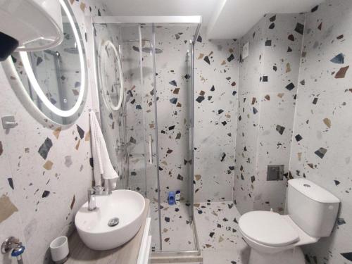 Koupelna v ubytování Apartman Viktor