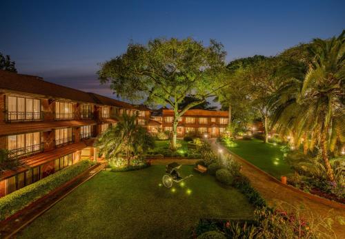 an aerial view of the courtyard of a hotel at Fairmont The Norfolk in Nairobi