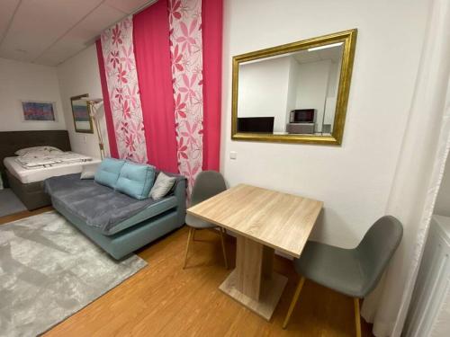 Posezení v ubytování Ruhiger Rückzugsort in Steinheim