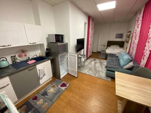 Kuchyň nebo kuchyňský kout v ubytování Ruhiger Rückzugsort in Steinheim