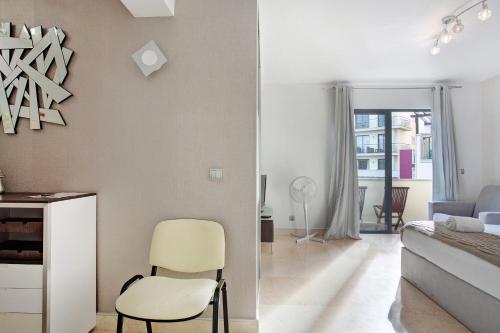 Χώρος καθιστικού στο Apartamento Forum View Studio